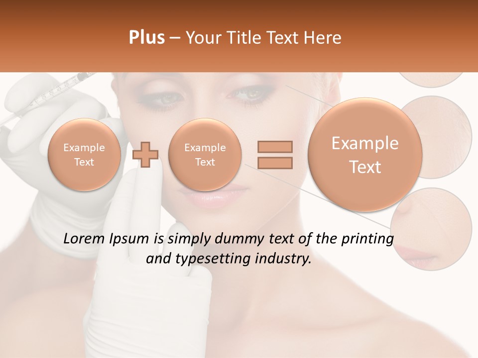 A Woman With A White Glove Holding A Sy In Her Hand PowerPoint Template