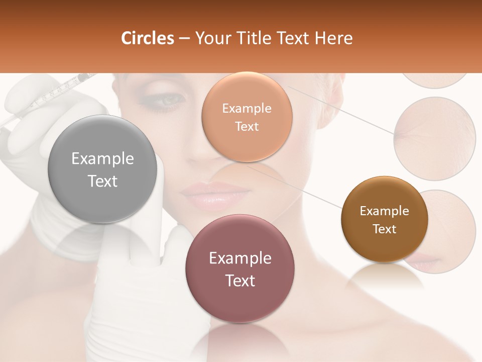 A Woman With A White Glove Holding A Sy In Her Hand PowerPoint Template