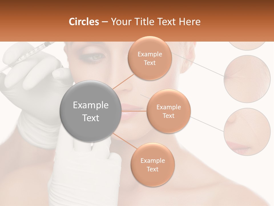 A Woman With A White Glove Holding A Sy In Her Hand PowerPoint Template