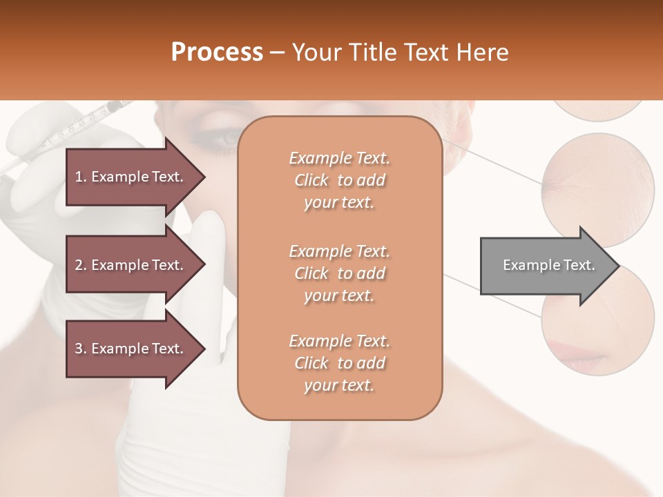 A Woman With A White Glove Holding A Sy In Her Hand PowerPoint Template