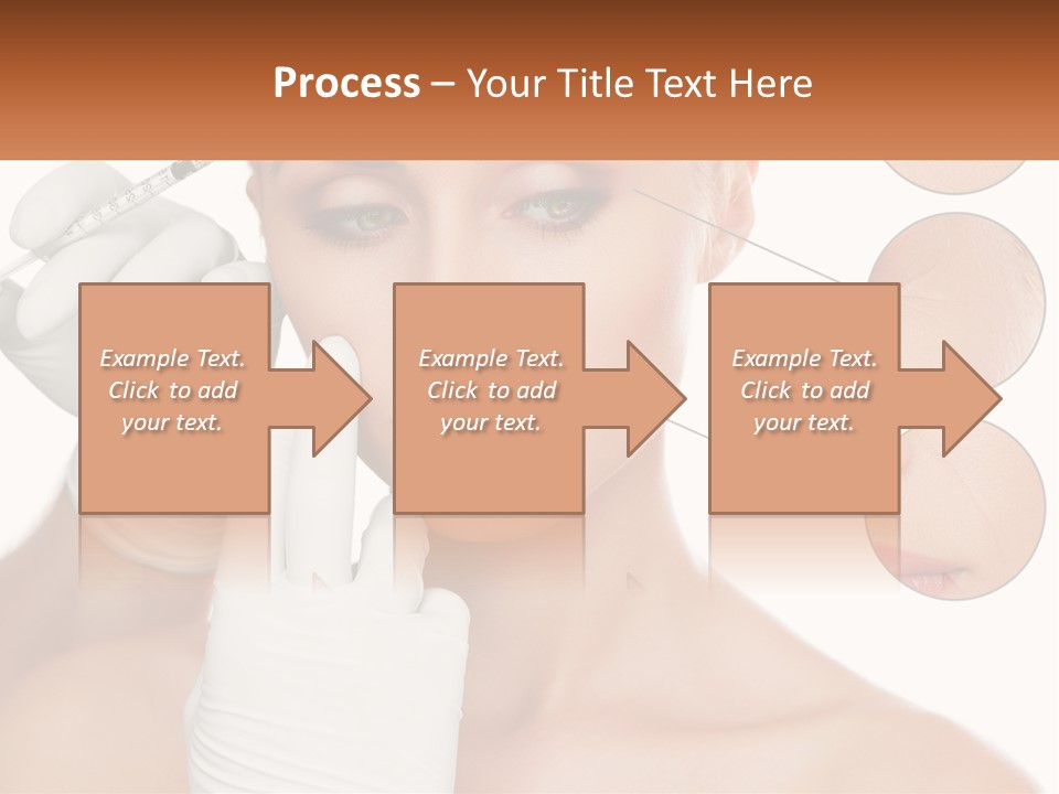 A Woman With A White Glove Holding A Sy In Her Hand PowerPoint Template