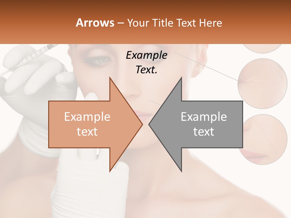 A Woman With A White Glove Holding A Sy In Her Hand PowerPoint Template