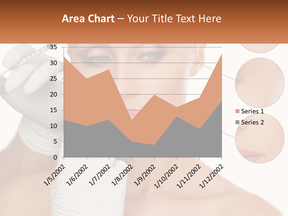 A Woman With A White Glove Holding A Sy In Her Hand PowerPoint Template