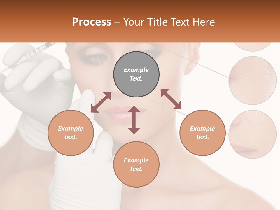 A Woman With A White Glove Holding A Sy In Her Hand PowerPoint Template