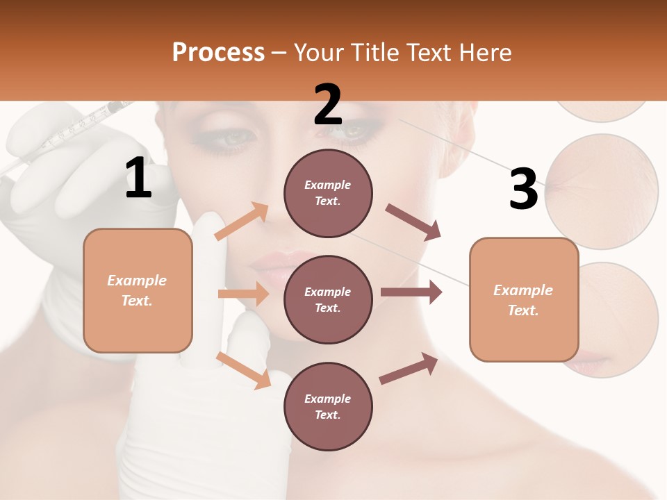 A Woman With A White Glove Holding A Sy In Her Hand PowerPoint Template