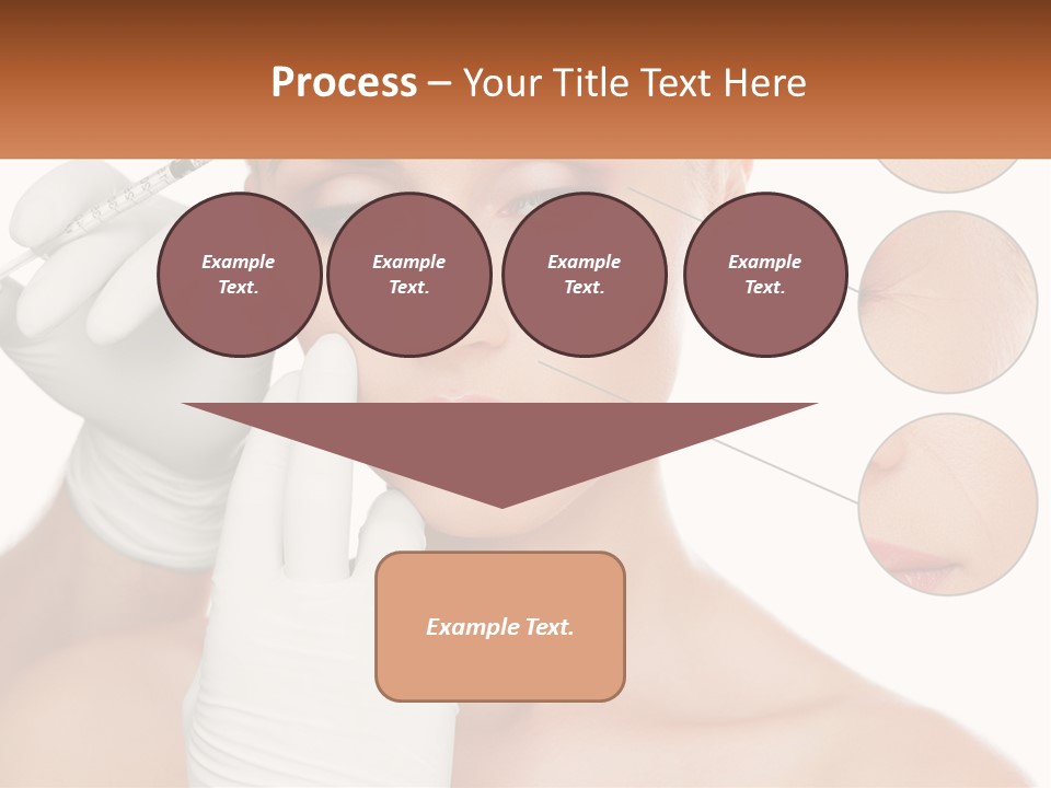 A Woman With A White Glove Holding A Sy In Her Hand PowerPoint Template