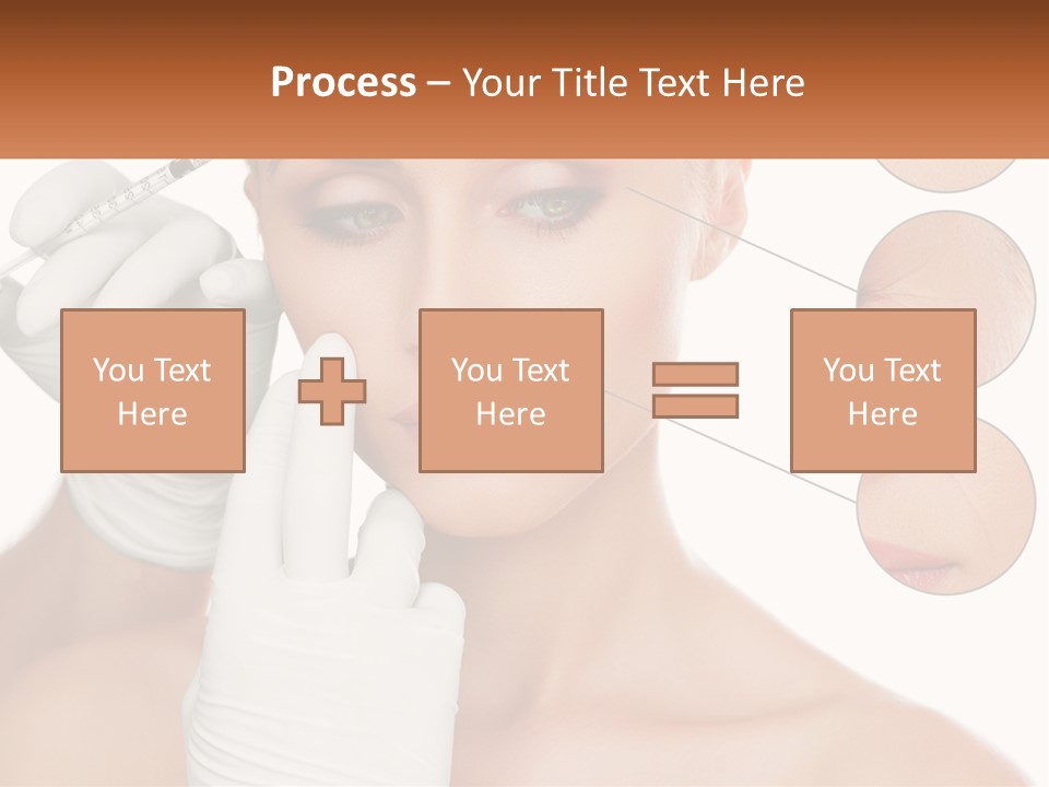 A Woman With A White Glove Holding A Sy In Her Hand PowerPoint Template