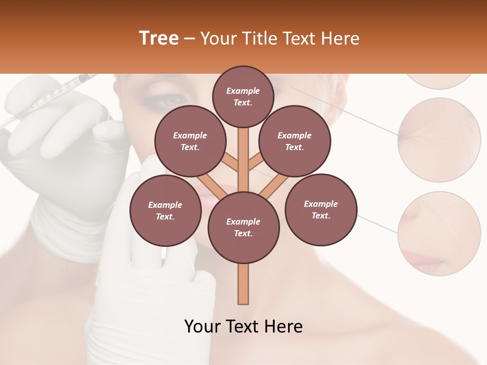 A Woman With A White Glove Holding A Sy In Her Hand PowerPoint Template