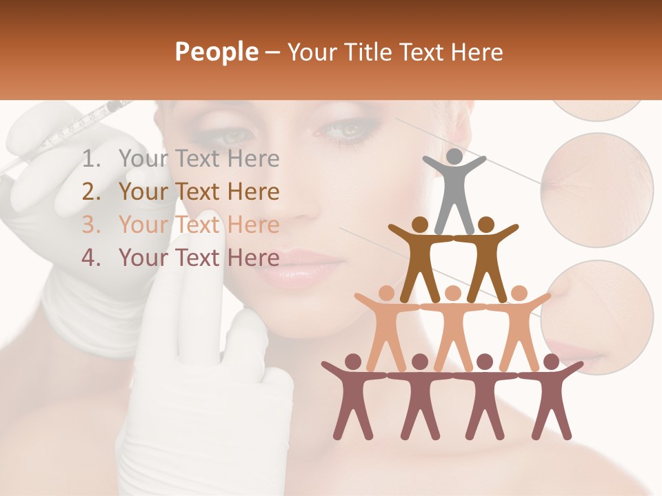 A Woman With A White Glove Holding A Sy In Her Hand PowerPoint Template