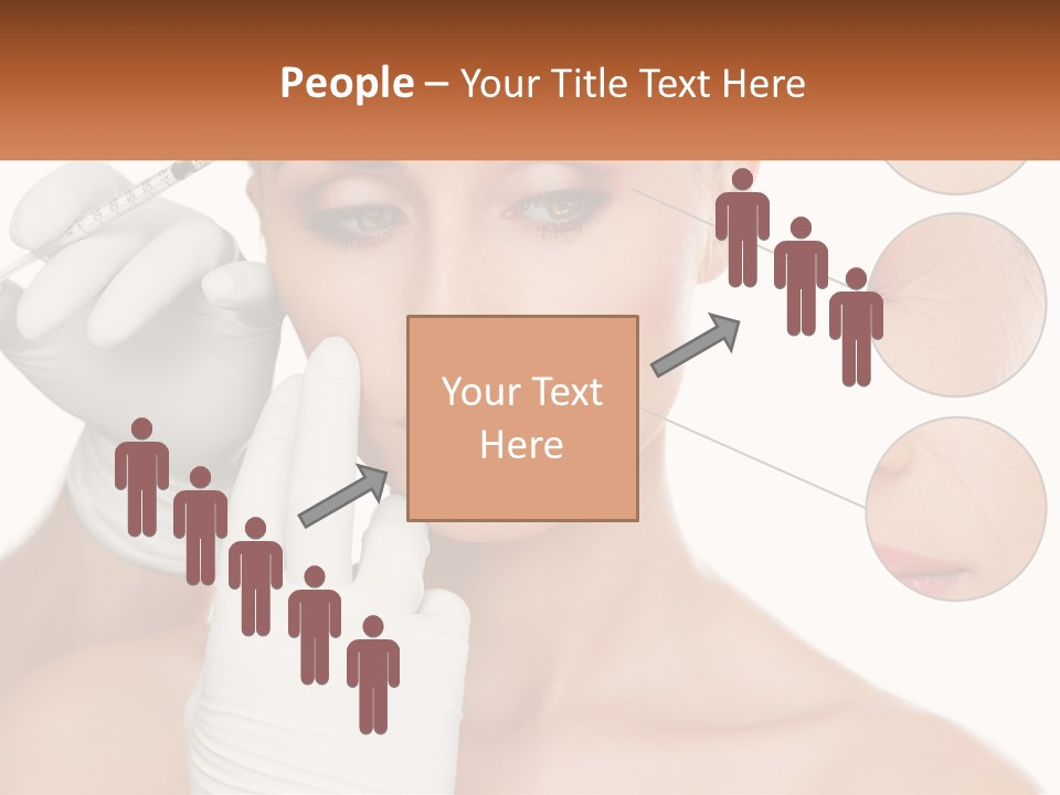 A Woman With A White Glove Holding A Sy In Her Hand PowerPoint Template