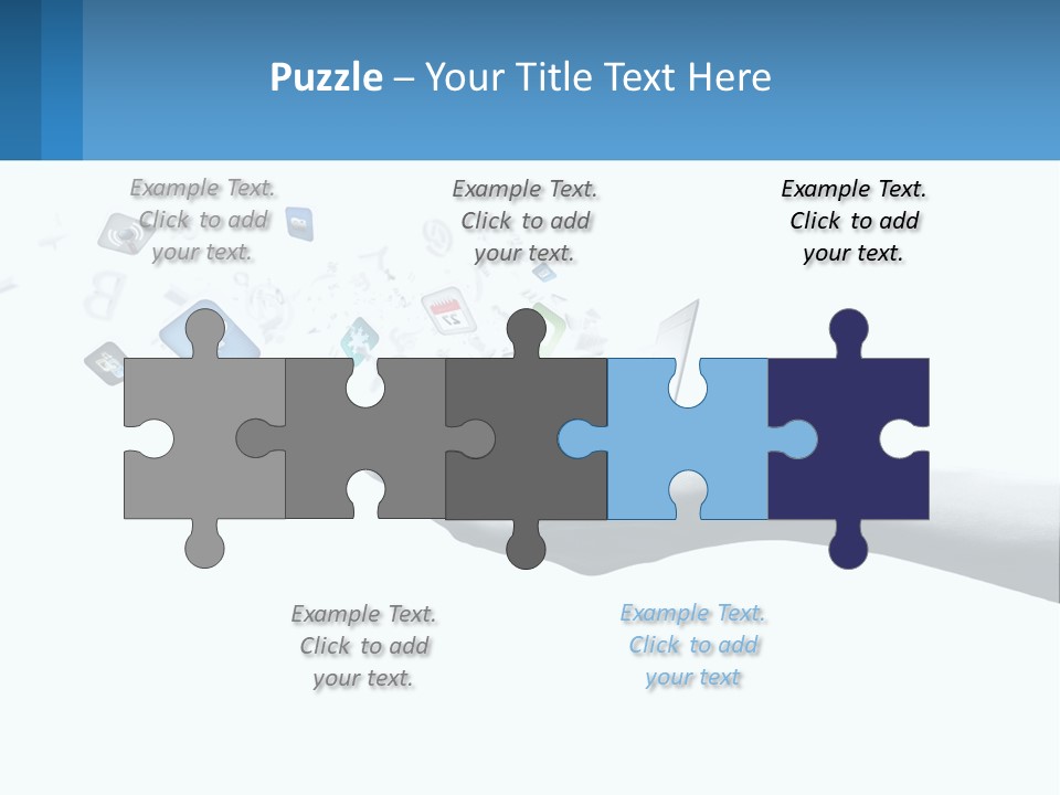 A Hand Holding A Laptop With Icons Coming Out Of It PowerPoint Template