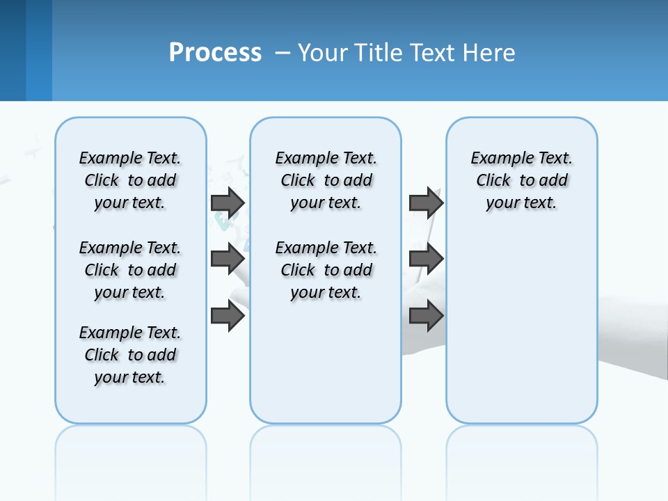 A Hand Holding A Laptop With Icons Coming Out Of It PowerPoint Template