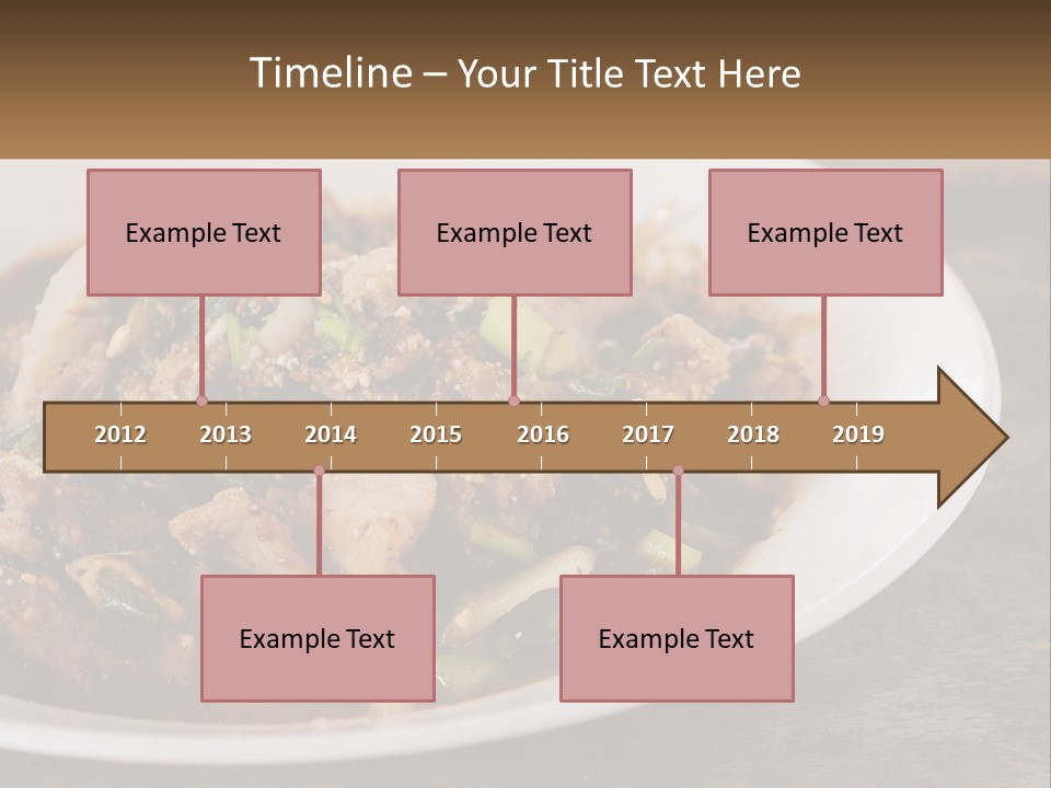 A Plate Of Food With Meat And Vegetables PowerPoint Template