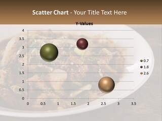 A Plate Of Food With Meat And Vegetables PowerPoint Template