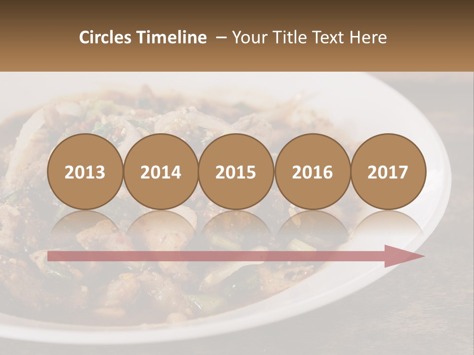 A Plate Of Food With Meat And Vegetables PowerPoint Template