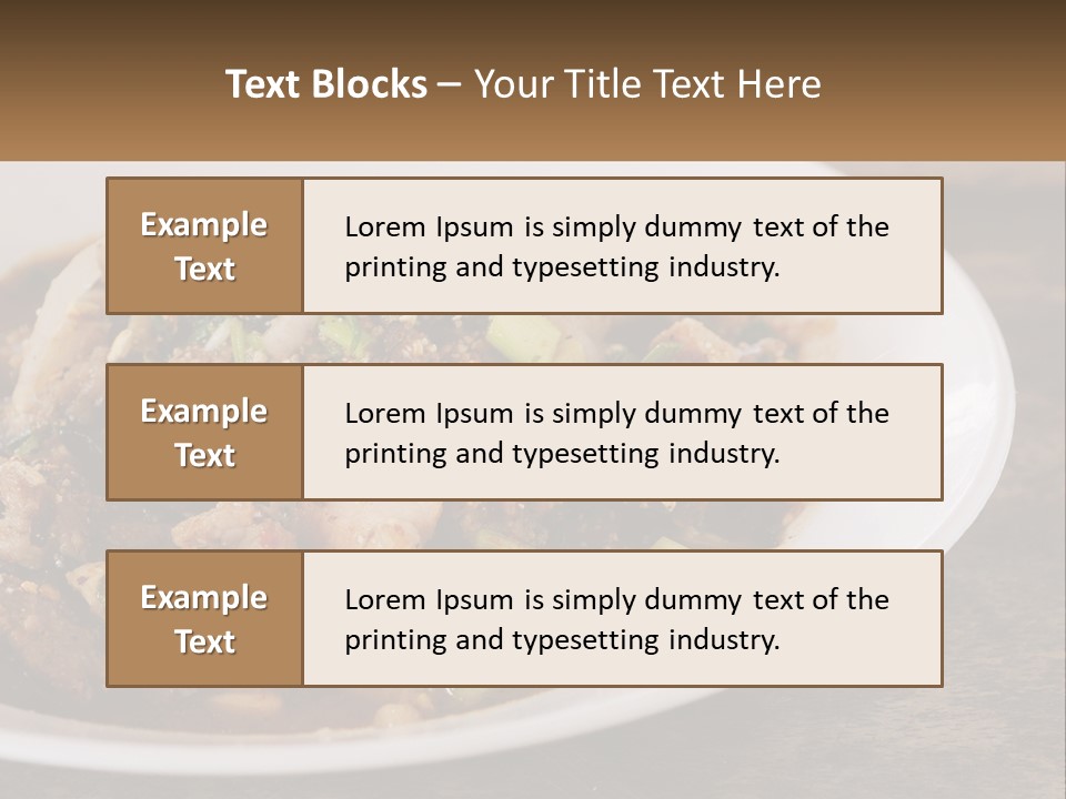 A Plate Of Food With Meat And Vegetables PowerPoint Template