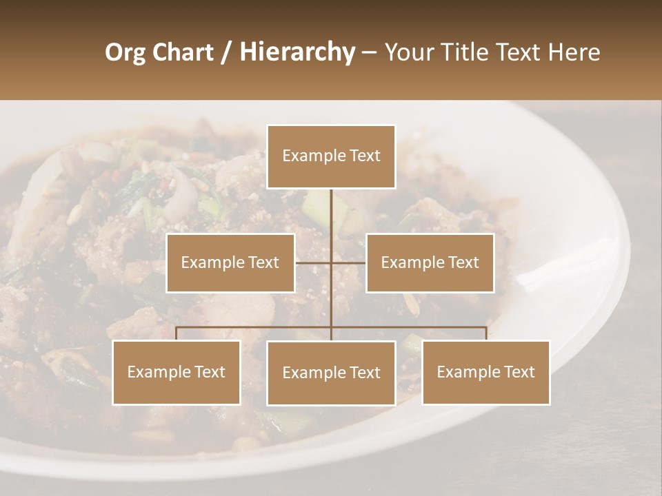 A Plate Of Food With Meat And Vegetables PowerPoint Template