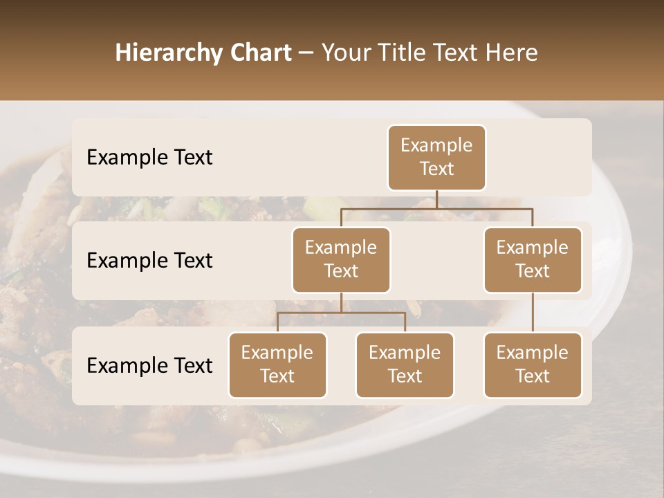 A Plate Of Food With Meat And Vegetables PowerPoint Template