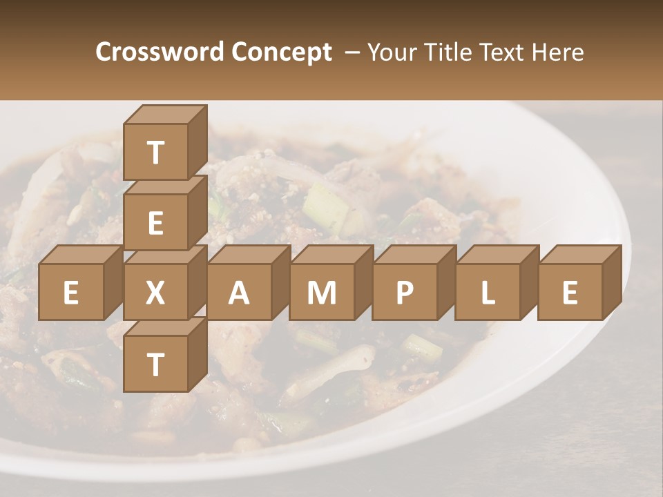 A Plate Of Food With Meat And Vegetables PowerPoint Template