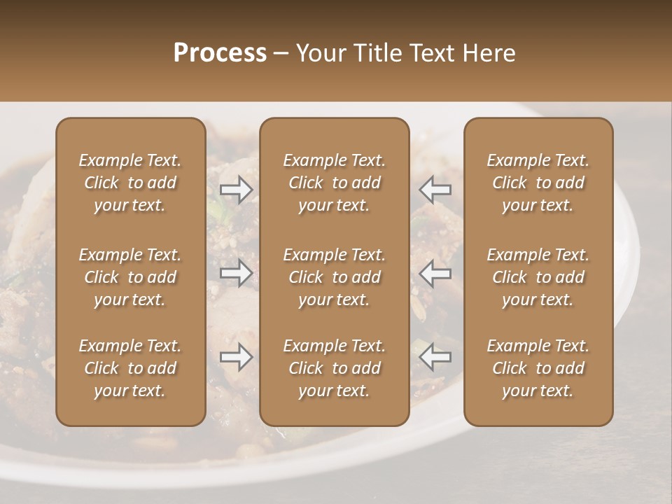 A Plate Of Food With Meat And Vegetables PowerPoint Template