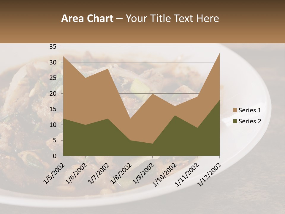 A Plate Of Food With Meat And Vegetables PowerPoint Template