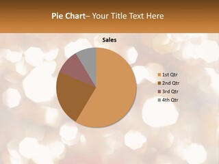 A Blurry Image Of A Gold And White Background PowerPoint Template