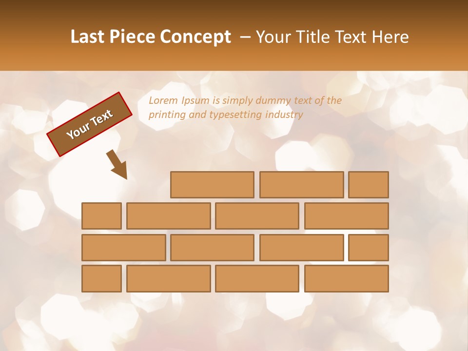 A Blurry Image Of A Gold And White Background PowerPoint Template