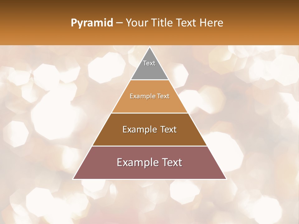 A Blurry Image Of A Gold And White Background PowerPoint Template