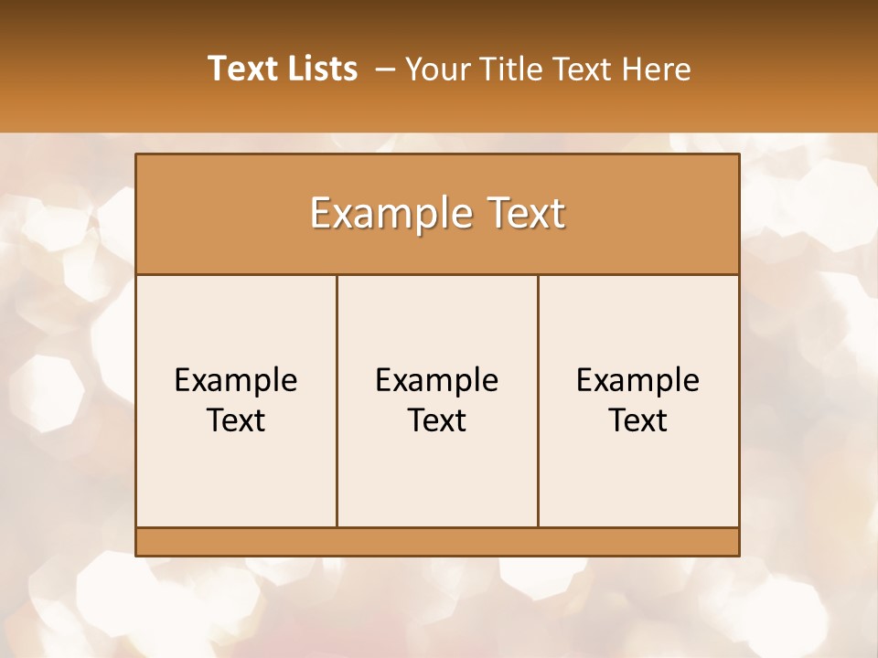 A Blurry Image Of A Gold And White Background PowerPoint Template