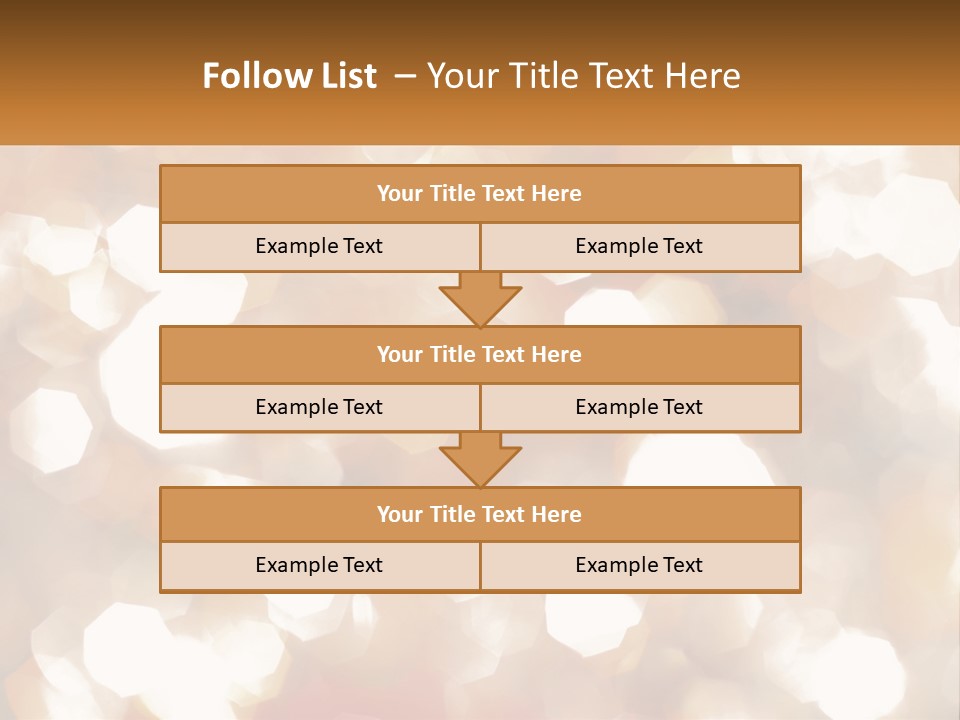 A Blurry Image Of A Gold And White Background PowerPoint Template