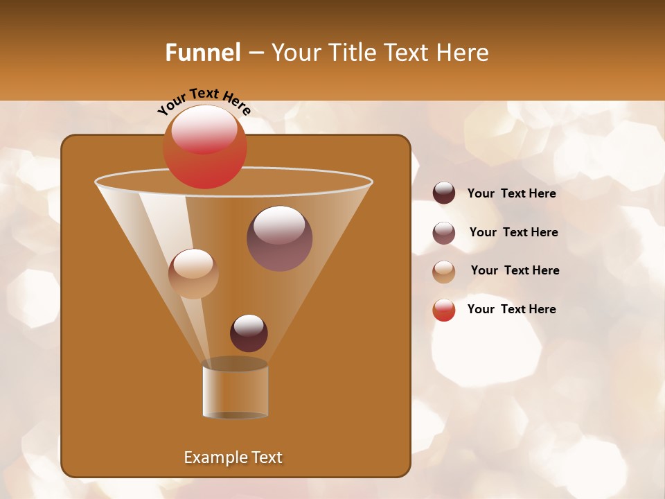 A Blurry Image Of A Gold And White Background PowerPoint Template