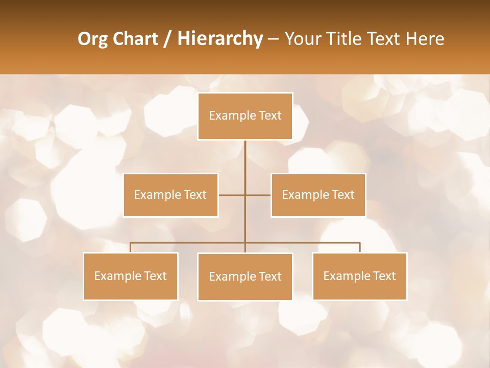 A Blurry Image Of A Gold And White Background PowerPoint Template