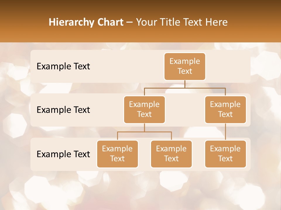 A Blurry Image Of A Gold And White Background PowerPoint Template