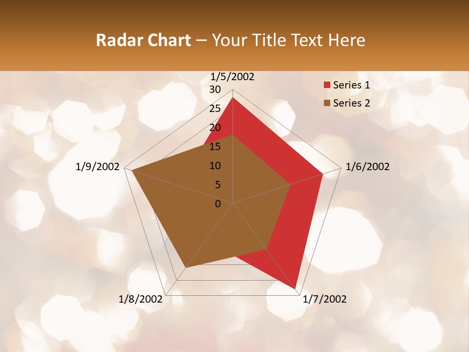 A Blurry Image Of A Gold And White Background PowerPoint Template