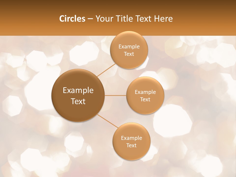 A Blurry Image Of A Gold And White Background PowerPoint Template