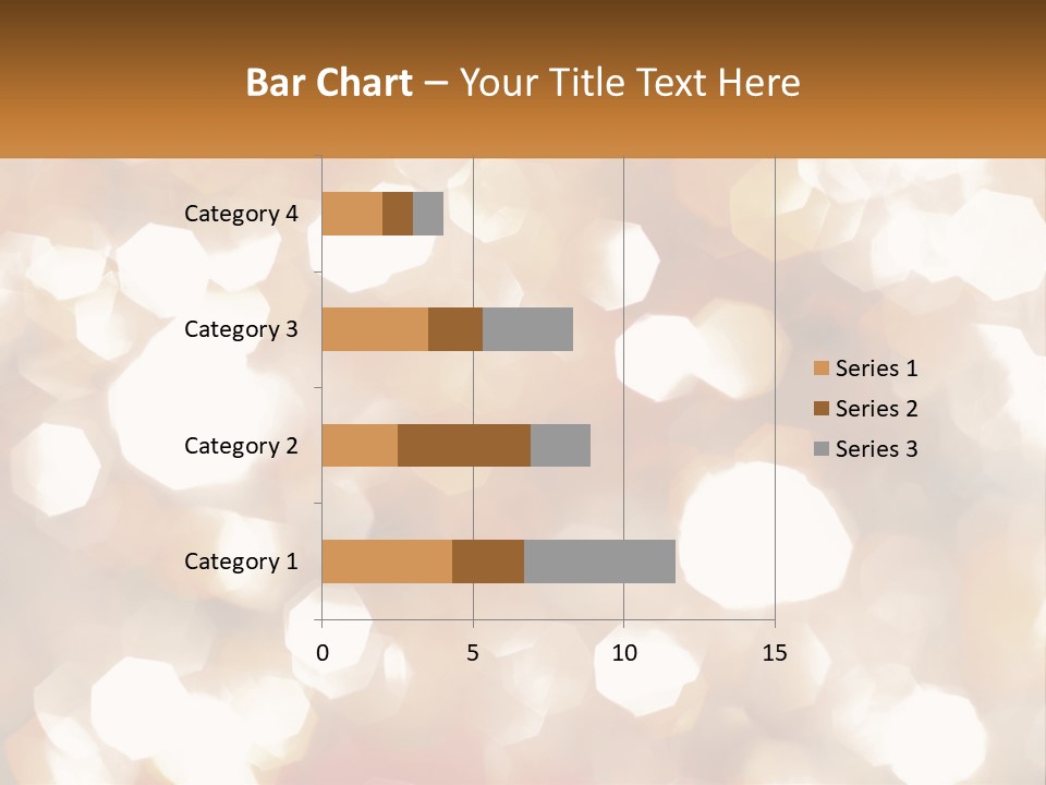 A Blurry Image Of A Gold And White Background PowerPoint Template
