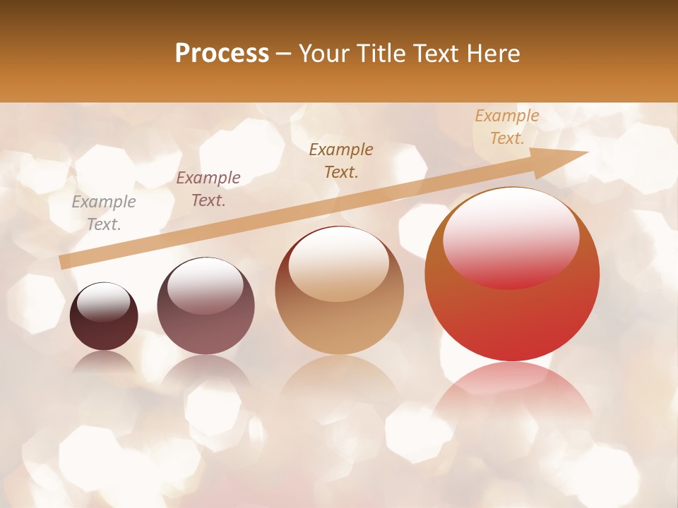 A Blurry Image Of A Gold And White Background PowerPoint Template