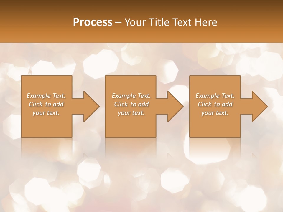 A Blurry Image Of A Gold And White Background PowerPoint Template