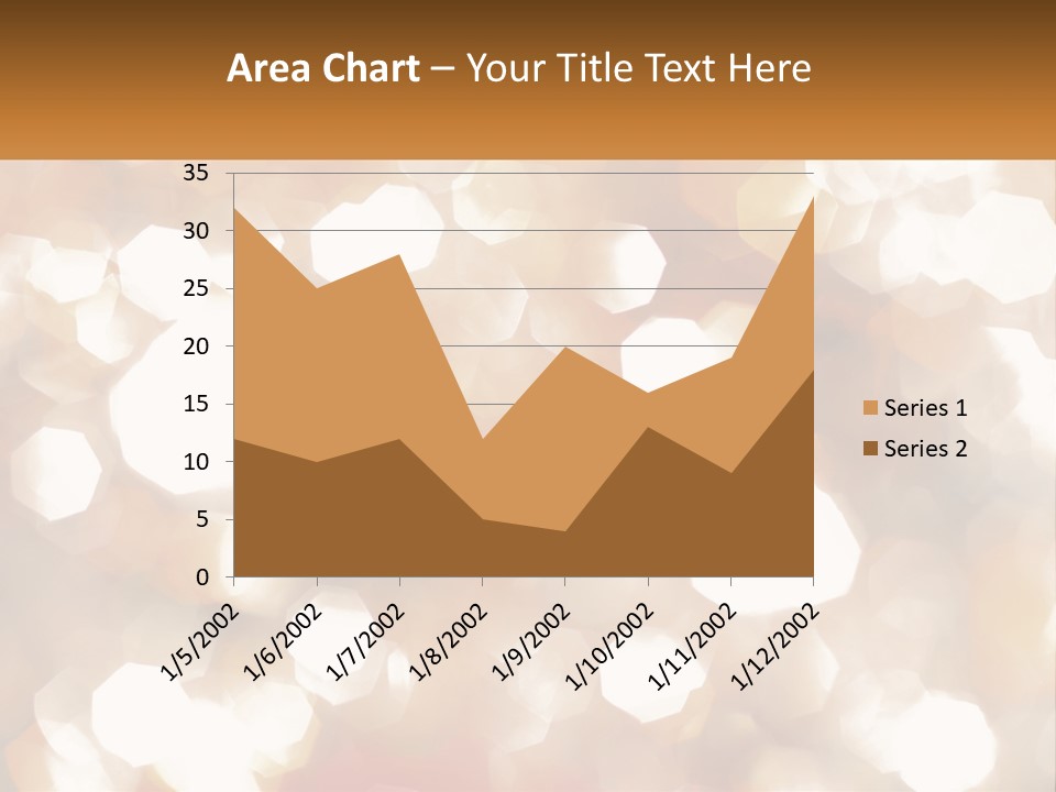 A Blurry Image Of A Gold And White Background PowerPoint Template