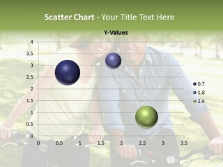 A Man And A Woman On A Bike In A Park PowerPoint Template