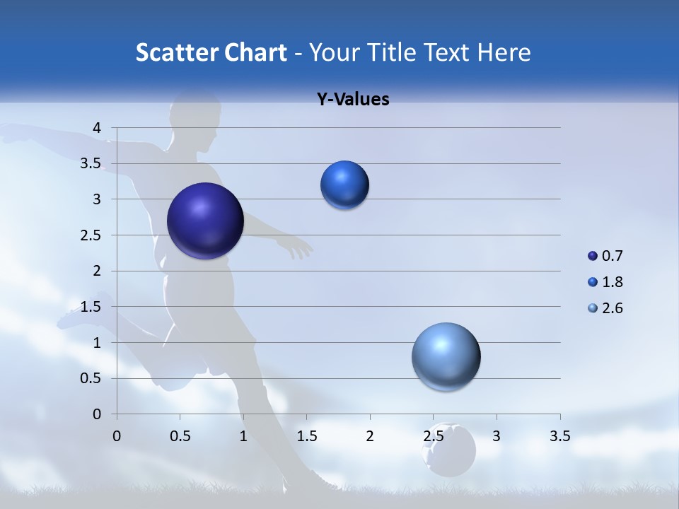 A Silhouette Of A Man Kicking A Soccer Ball PowerPoint Template