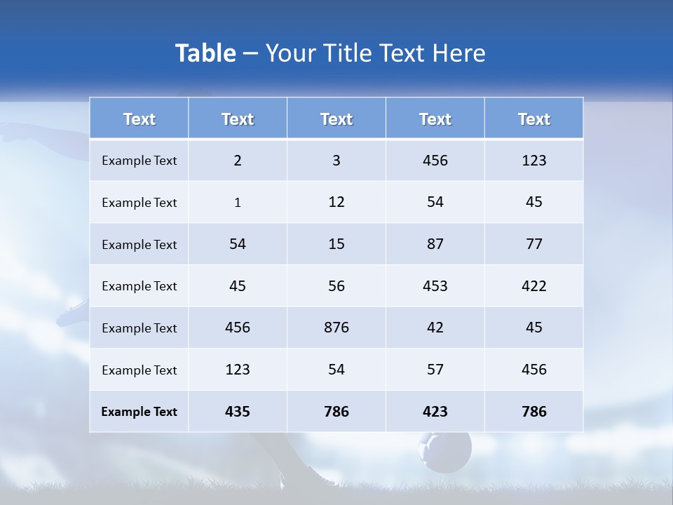 A Silhouette Of A Man Kicking A Soccer Ball PowerPoint Template