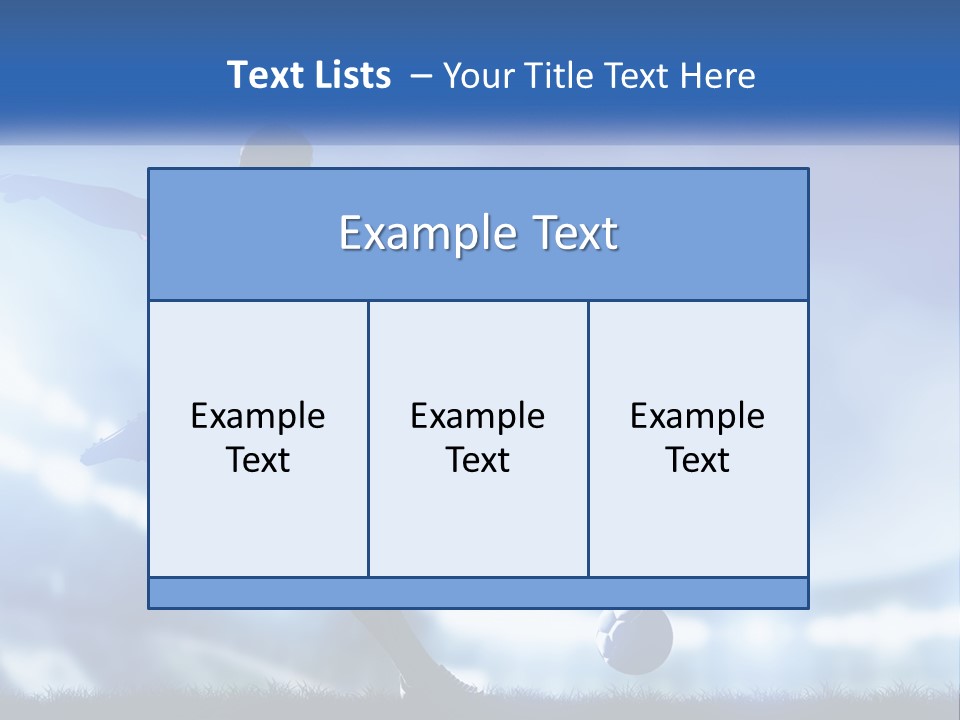 A Silhouette Of A Man Kicking A Soccer Ball PowerPoint Template