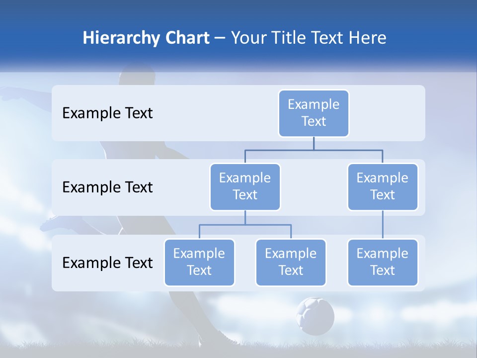 A Silhouette Of A Man Kicking A Soccer Ball PowerPoint Template