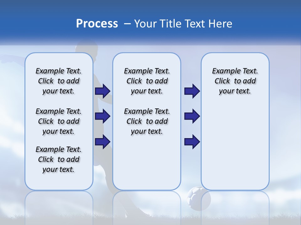 A Silhouette Of A Man Kicking A Soccer Ball PowerPoint Template