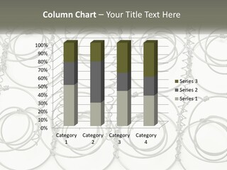 A Group Of Metal Rings On A White Background PowerPoint Template