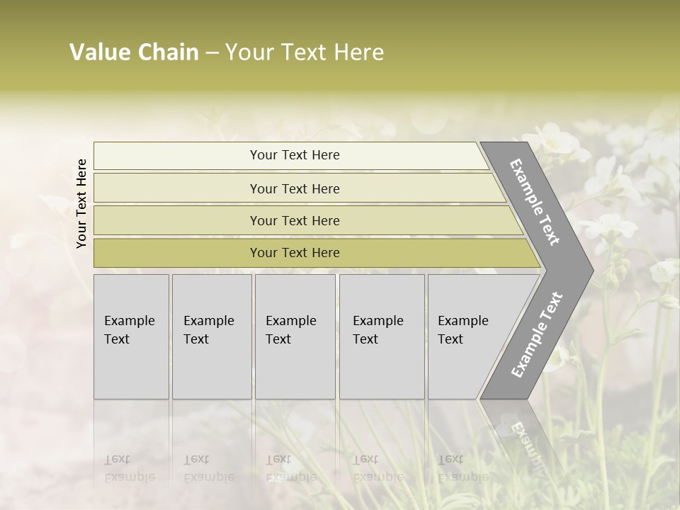 A Bunch Of Flowers That Are In The Grass PowerPoint Template