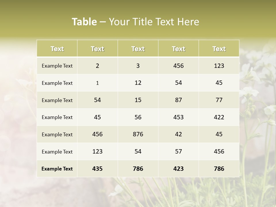 A Bunch Of Flowers That Are In The Grass PowerPoint Template
