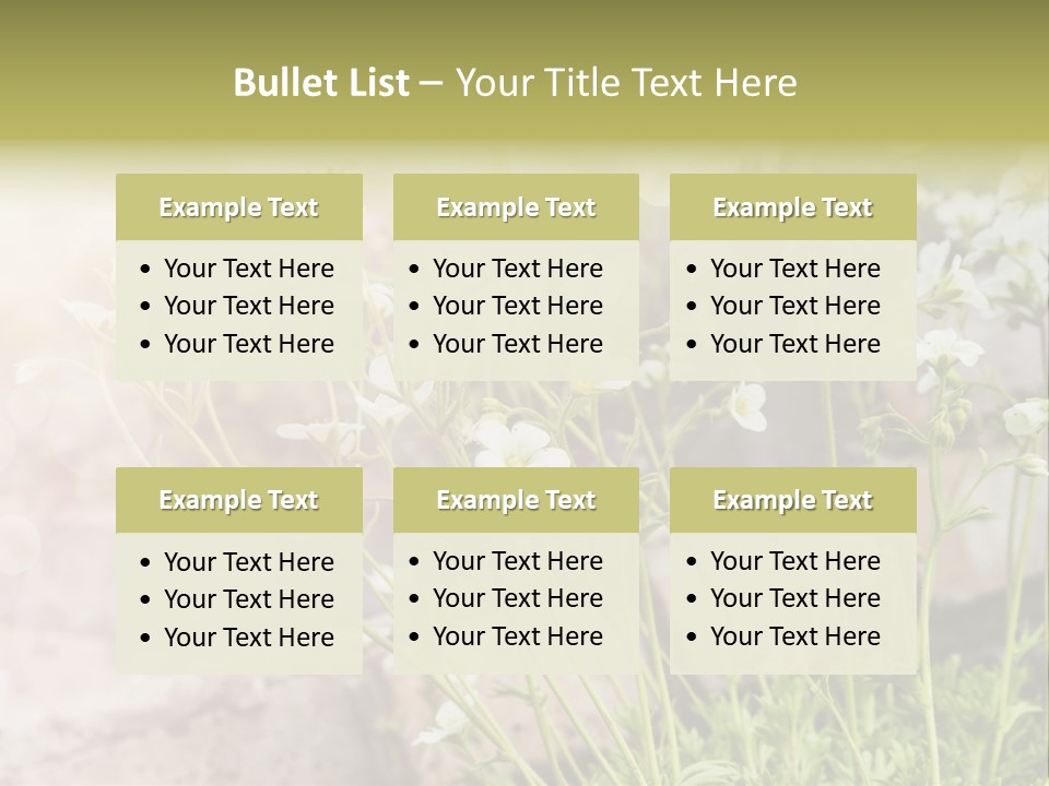 A Bunch Of Flowers That Are In The Grass PowerPoint Template