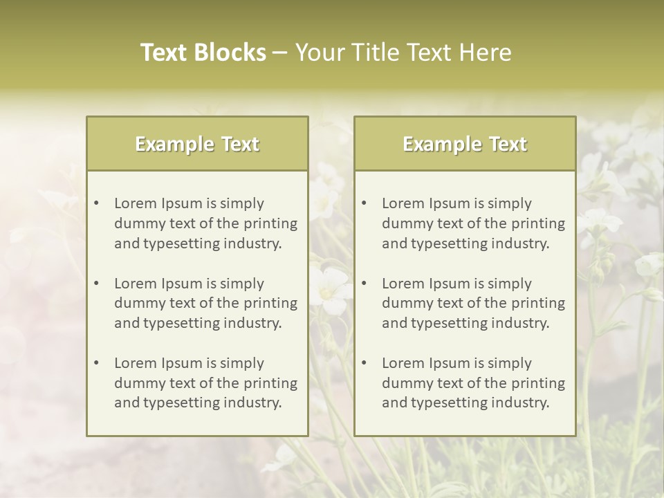 A Bunch Of Flowers That Are In The Grass PowerPoint Template